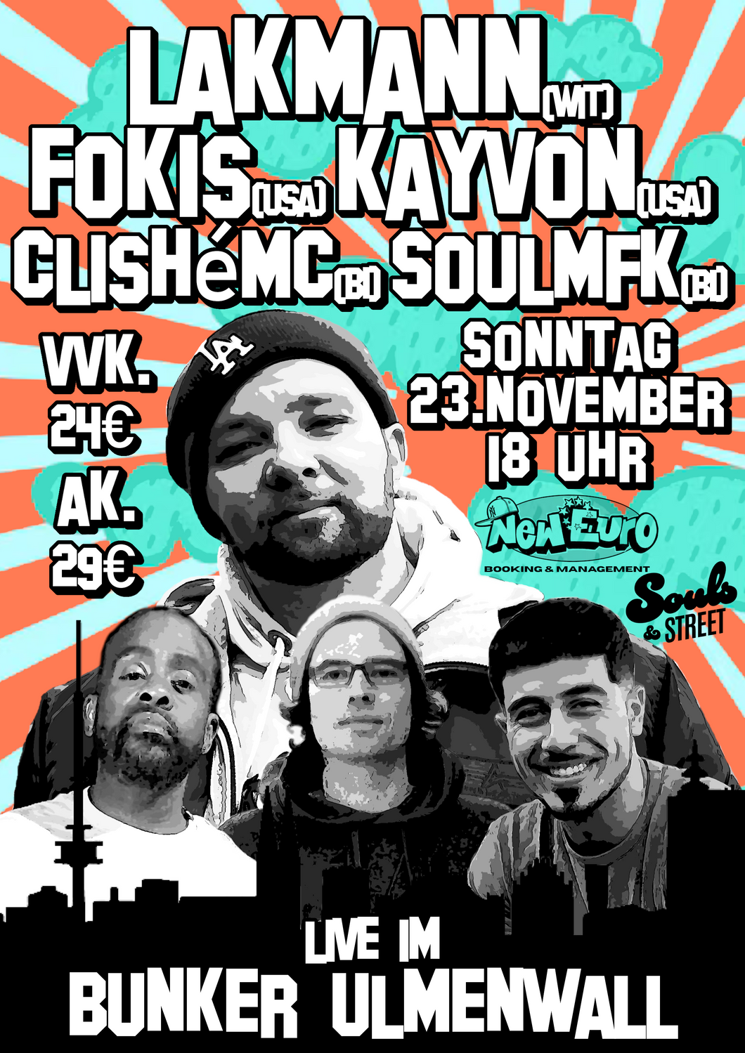 Sunday 11/23/2025 - Kayvon Music at Bunker - Bielefeld, Germany